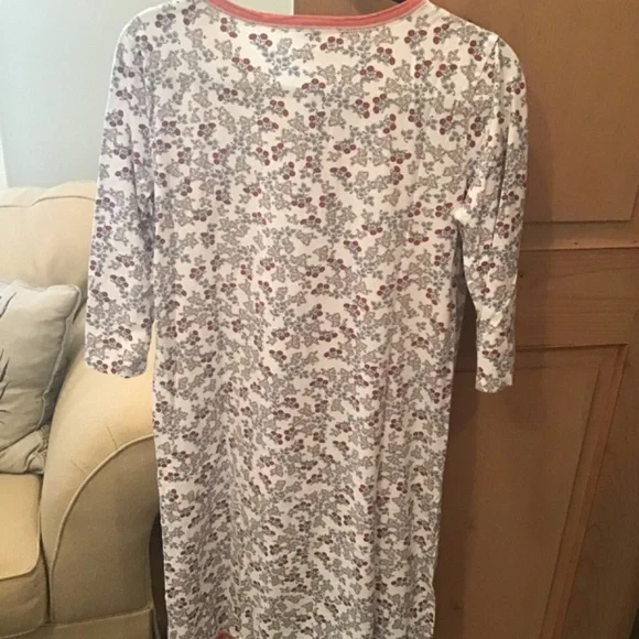 Garnet Hill Asian Wrap Nightgown, XS - Picture 3 of 4